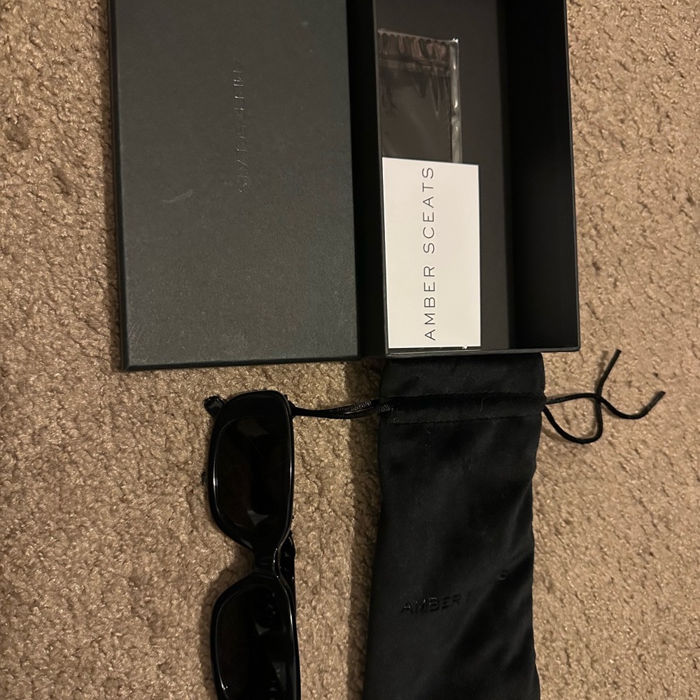 Amber Sceats Black Sunglasses